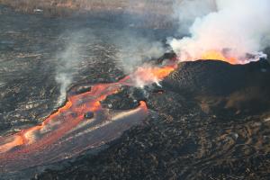 Kilauea erupting in 2018. Credit: USGS.