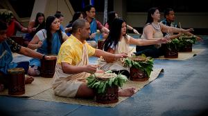 Welcoming protocol at Kapiʻolani Community College