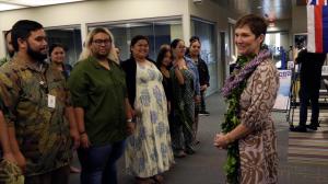 Waiʻanae Moku students welcome UH President Wendy Hensel