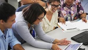 UH Maui College students reviewing incident report results