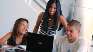 UH Maui College students discussing cyber vulnerabilities