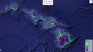 Latest map up to March 27. Visit the Hawaiʻi Climate Data Portal website for the latest maps.