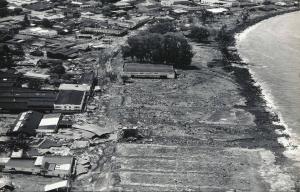 April 1, 1946 tsunami, Hilo, HI. Aerial view of tsunami damage. Credit: Int'l Tsunami Info Center