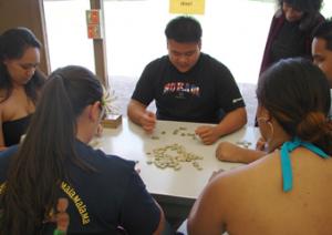 Hawaiian Scrabble, a language conversation group activity