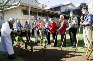 Governor Abercrombie, UH President Greenwood and others break ground on the UH IT Center