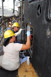 Apprentices on the job at Pearl Harbor