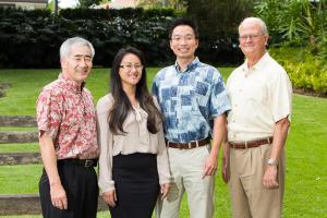 From l-r: Allen Uyeda, Shylyn Duarte, Kenneth Lee and Vance Roley.