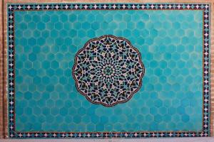 Beautiful tile work from Yazd.  Photo by Maseeh Ganjali
