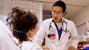 JABSOM graduate Dr. Danny Cheng in a scene from 'Code Black.'