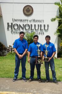 Winning team from Maui High School.