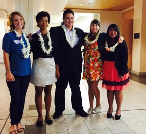 SPJ Hawaii Chapter summer interns Riker, Johnson, Ursua, Bystrom Pino and Cuba.