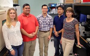 Dr. Monika Ward, at right, and her team, co-authors of the paper in Science.