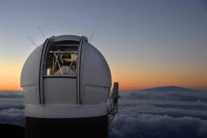 Pan-STARRS1 near the summit of Haleakala, Maui, at dawn. Credit: Rob Ratkowski