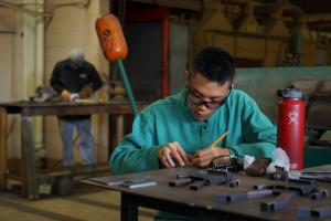 Summer Construction Academy student.