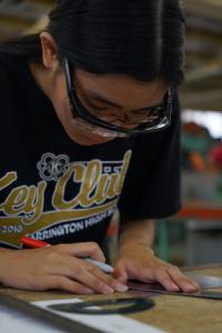 Summer Construction Academy student.