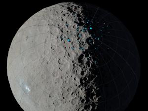 Shadowed craters on Ceres.  Image credit: NASA/JPL-Caltech/UCLA/MPS/DLR/IDA.