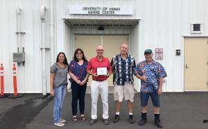 UHMC team, from left, Leah Nihipali, Gay Takaki, Ross Barnes, Peter Zerr, Robin Vye. Credit: UHMC.