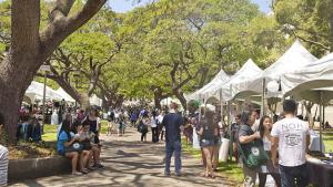 Crowd at M&#257;noa Experience