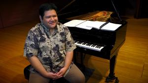 Raise Hawaiki composer and UH Manoa lecturer Michael-Thomas Foumai