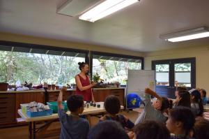 Marian Chau, Seed Lab Manager, teaching the camp participants