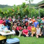 EA Hawaii Field School students posing for a picture at Kapuna Farms