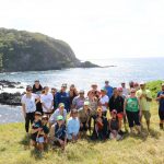 Students pose for a picture in Kaupo