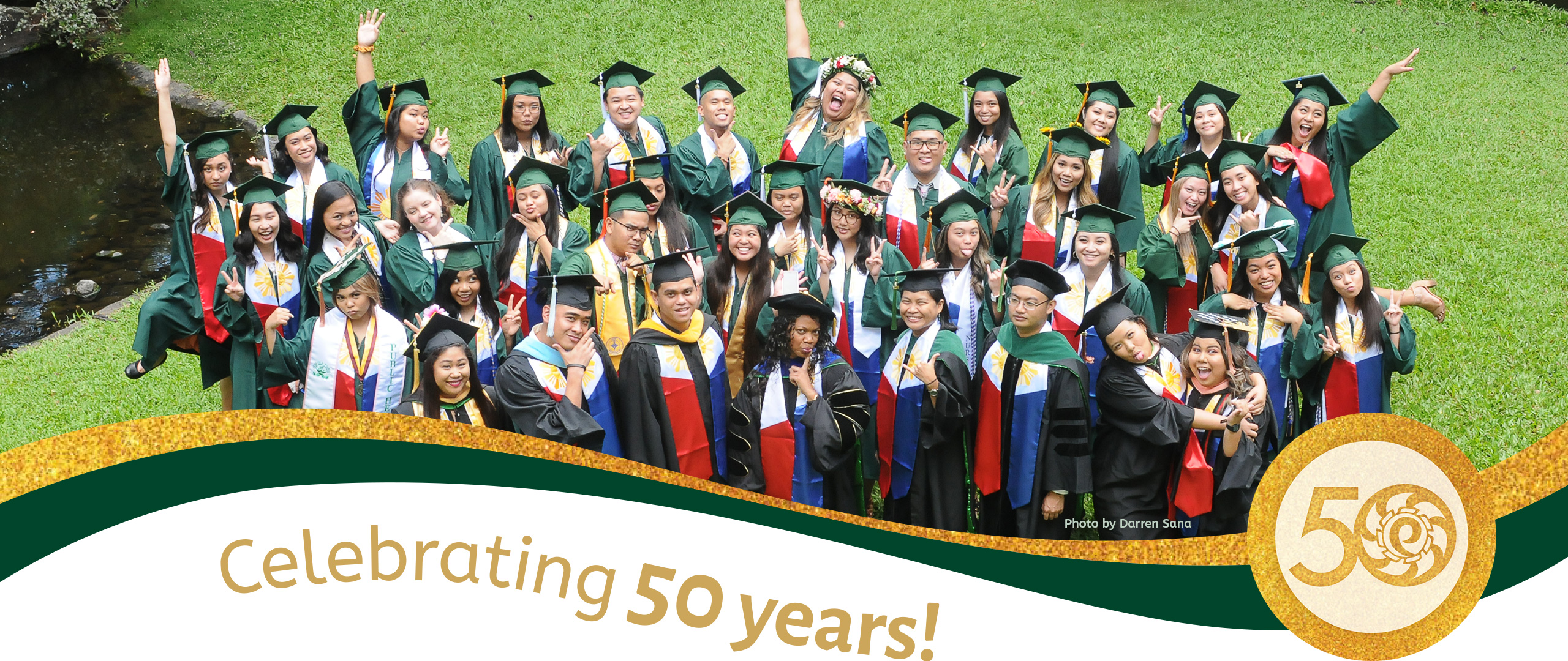students celebrating 50 years