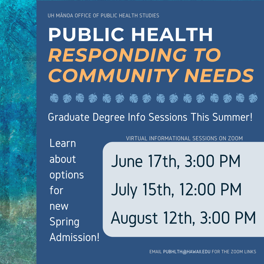 Public Health Graduate Information Sessions