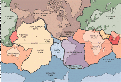 <p>Fig. 4. Earth's tectonic plates.</p>