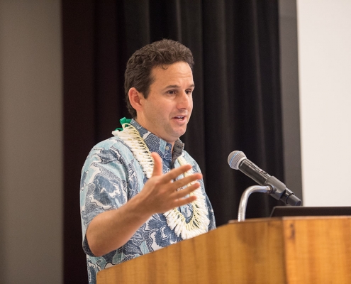 Brian Schatz podium