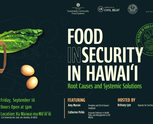 Food Insecurity In Hawaii event graphic