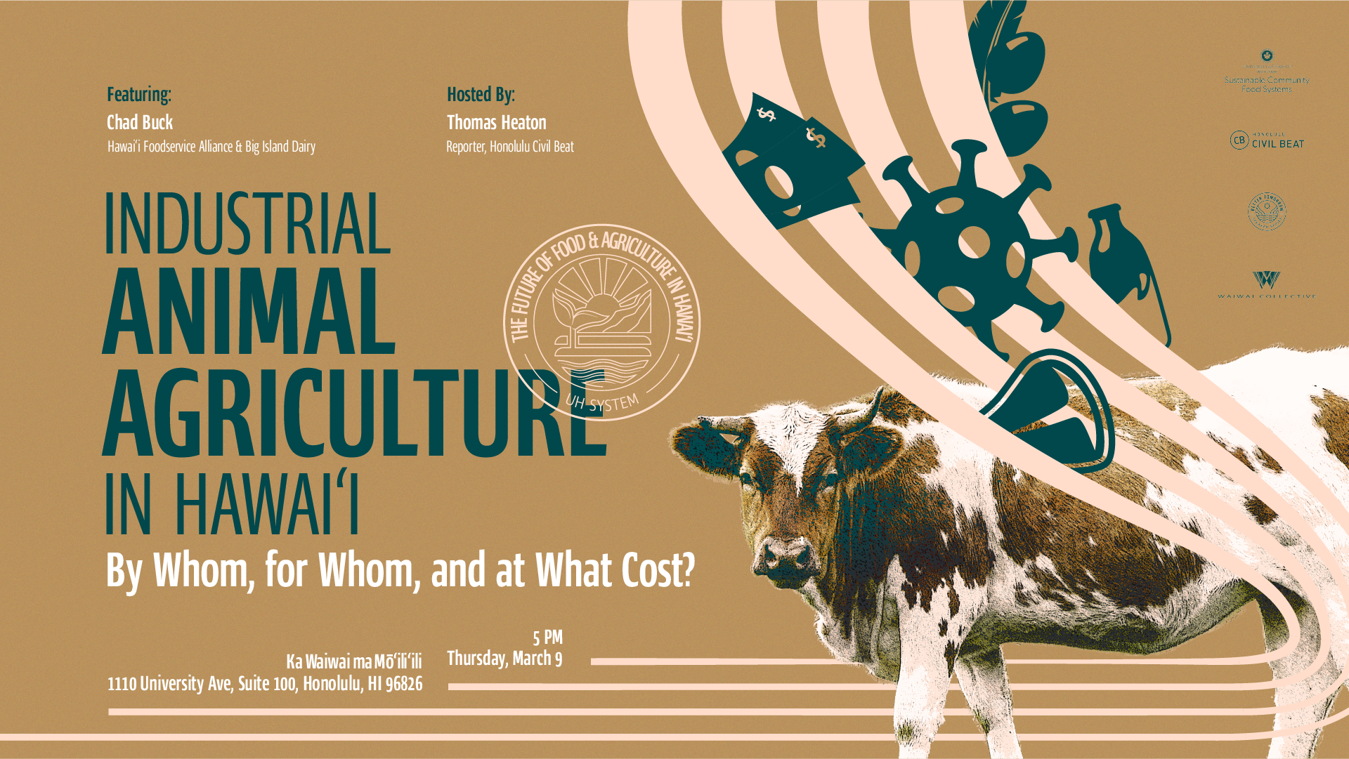 Industrial Animal Agriculture in Hawaiʻi event graphic