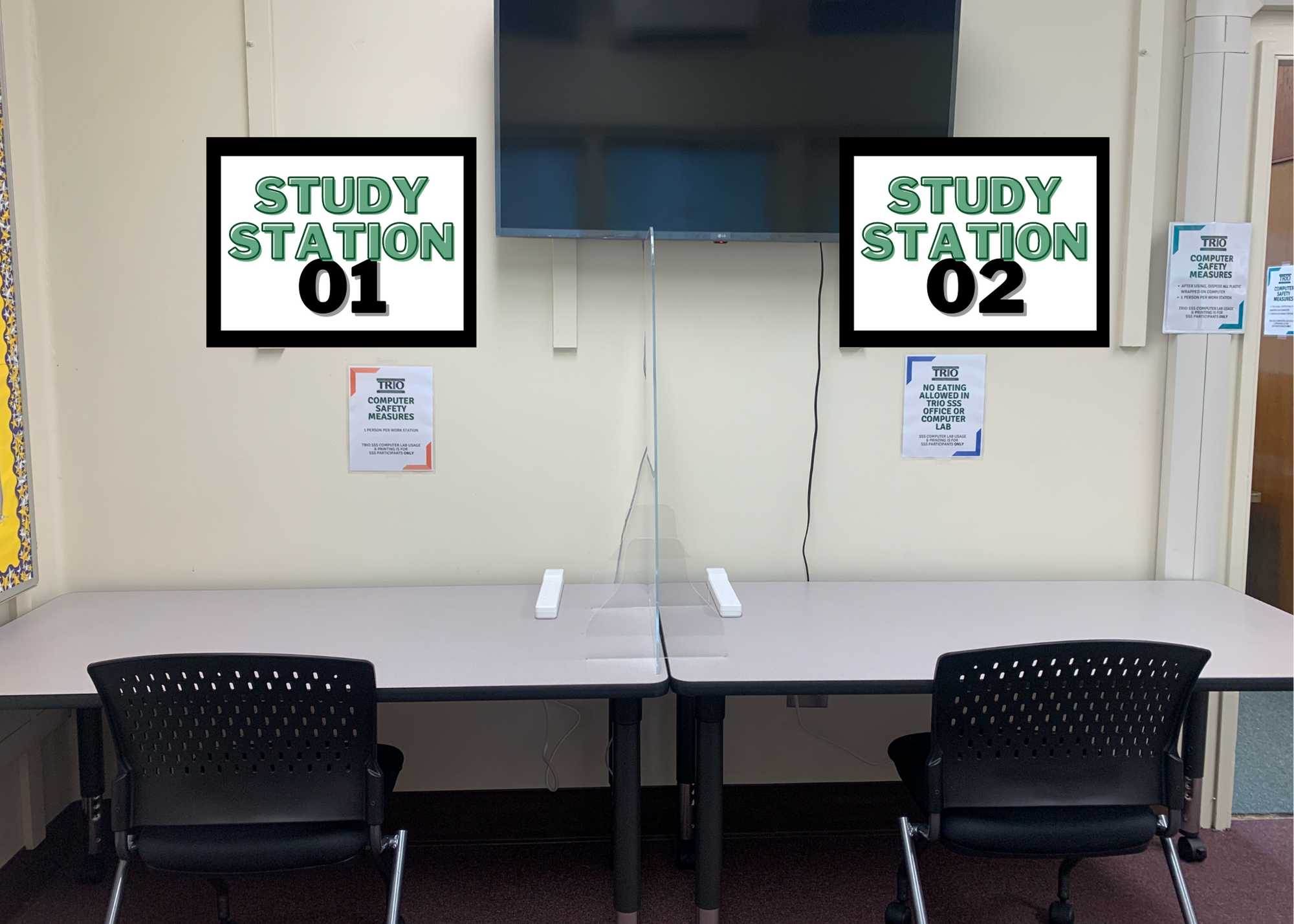 study station 1 and 2