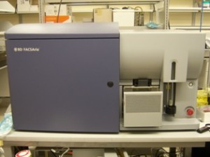 Equipment in the Immunology Core includes a 3 laser, 14 color FACS Aria sorter.