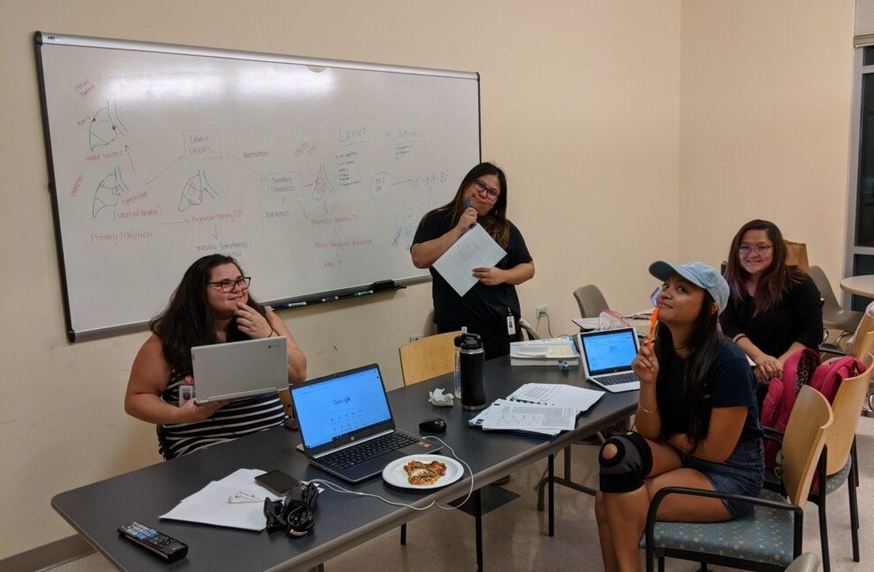 Tropical Medicine GCERT students preparing for their exam