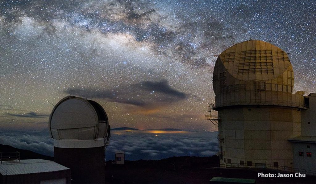 Observatories against the Milky Way
