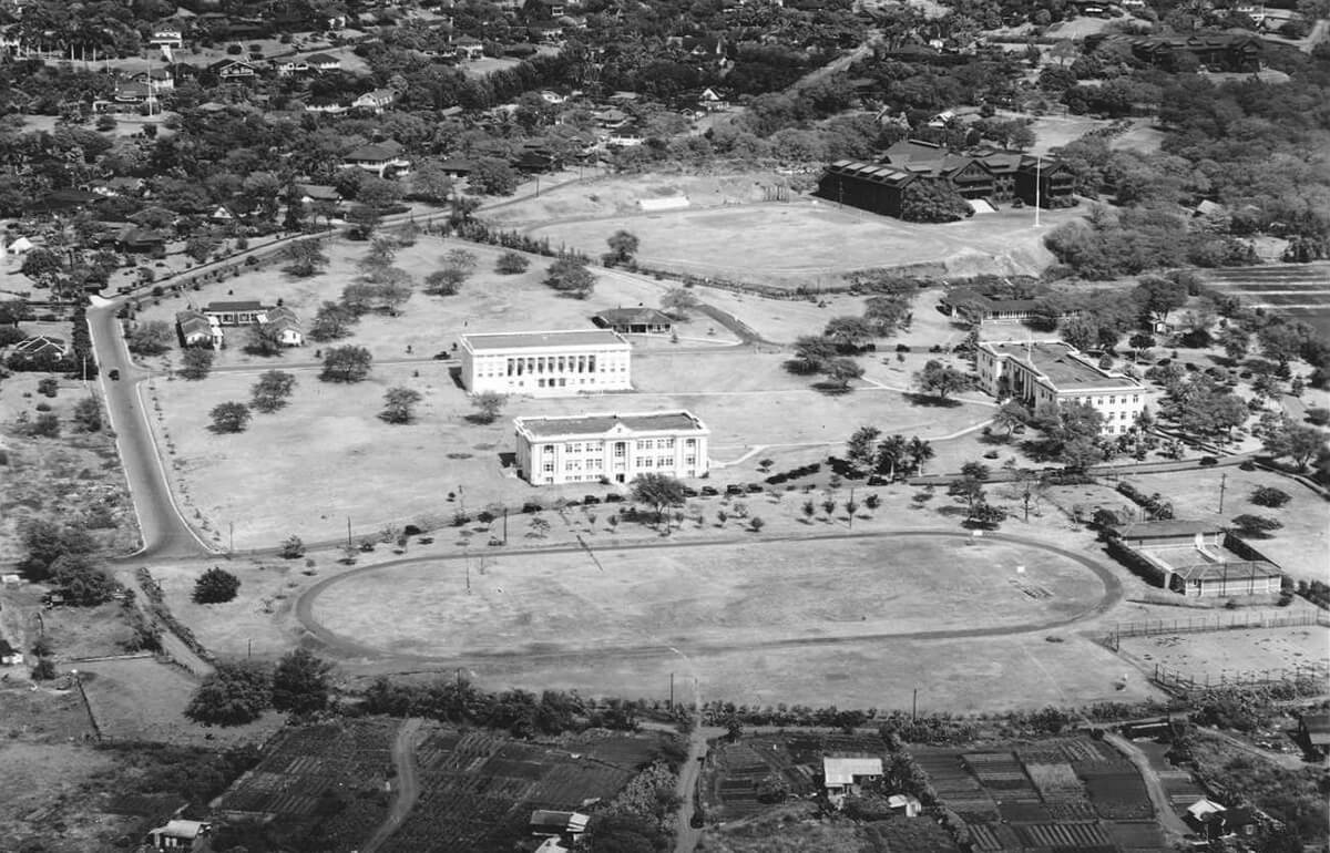 The University, as seen from the air in 1926