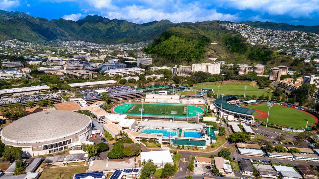 The University of Hawaii at Manoa lower campus