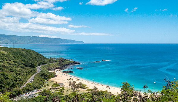 View of Waiamea Bay from the Pupukea hillside